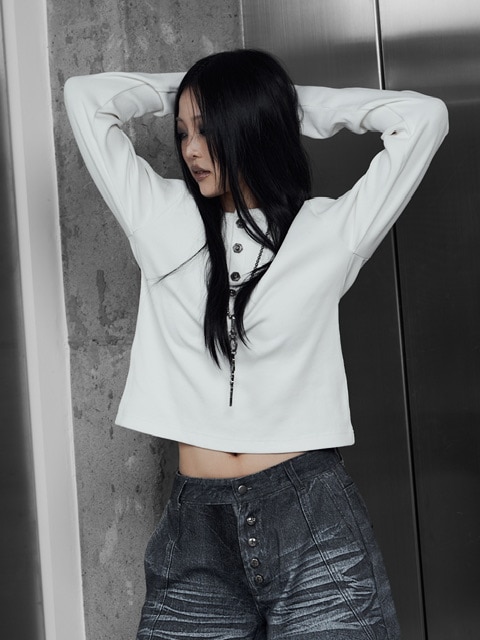 Rosen Kreuz】TIGHT RIB LONG SLEEVE | OUR BRAND,Rosen Kreuz