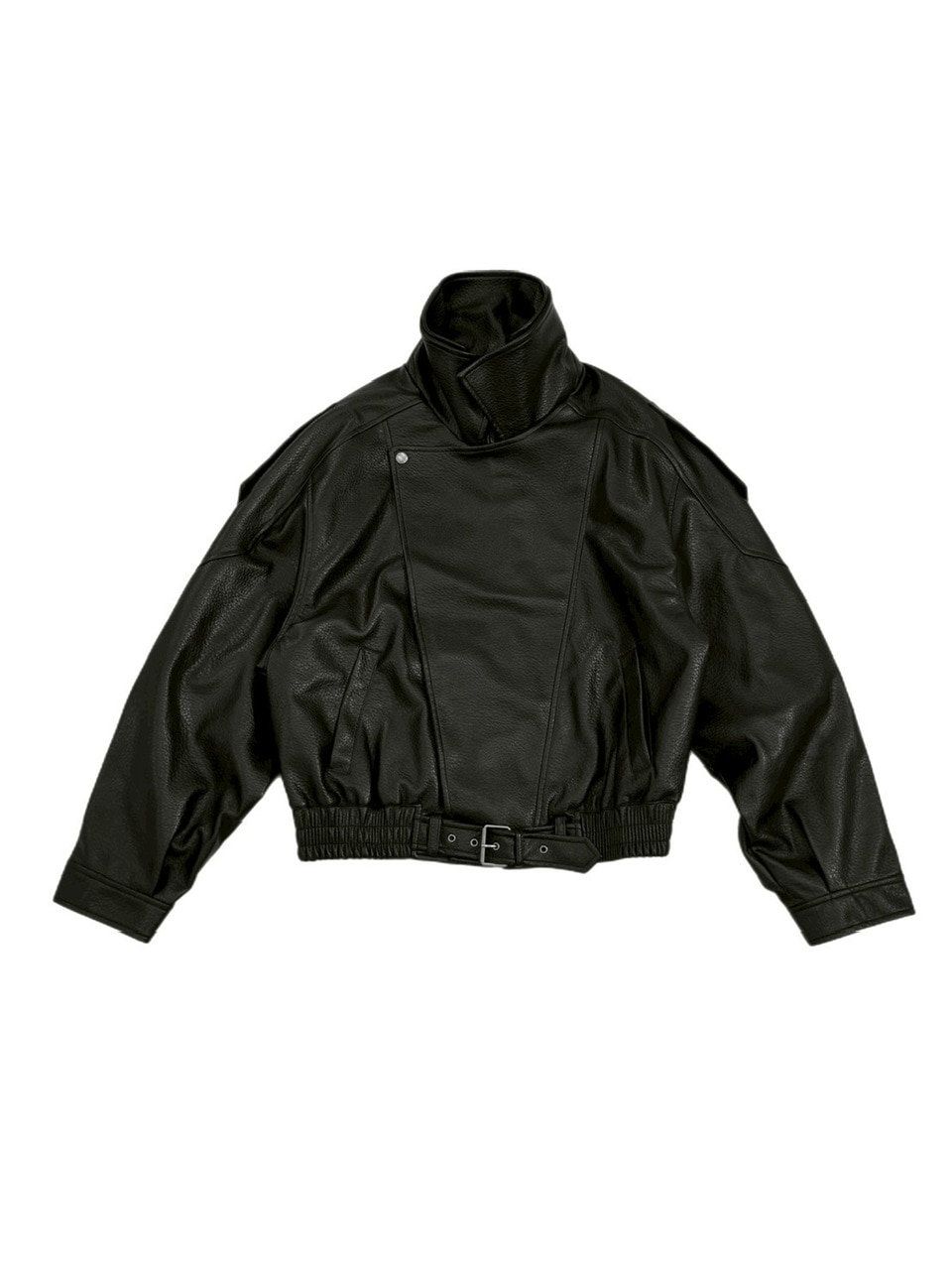 Chikashitsu +】high neck non-leather bomber jacket