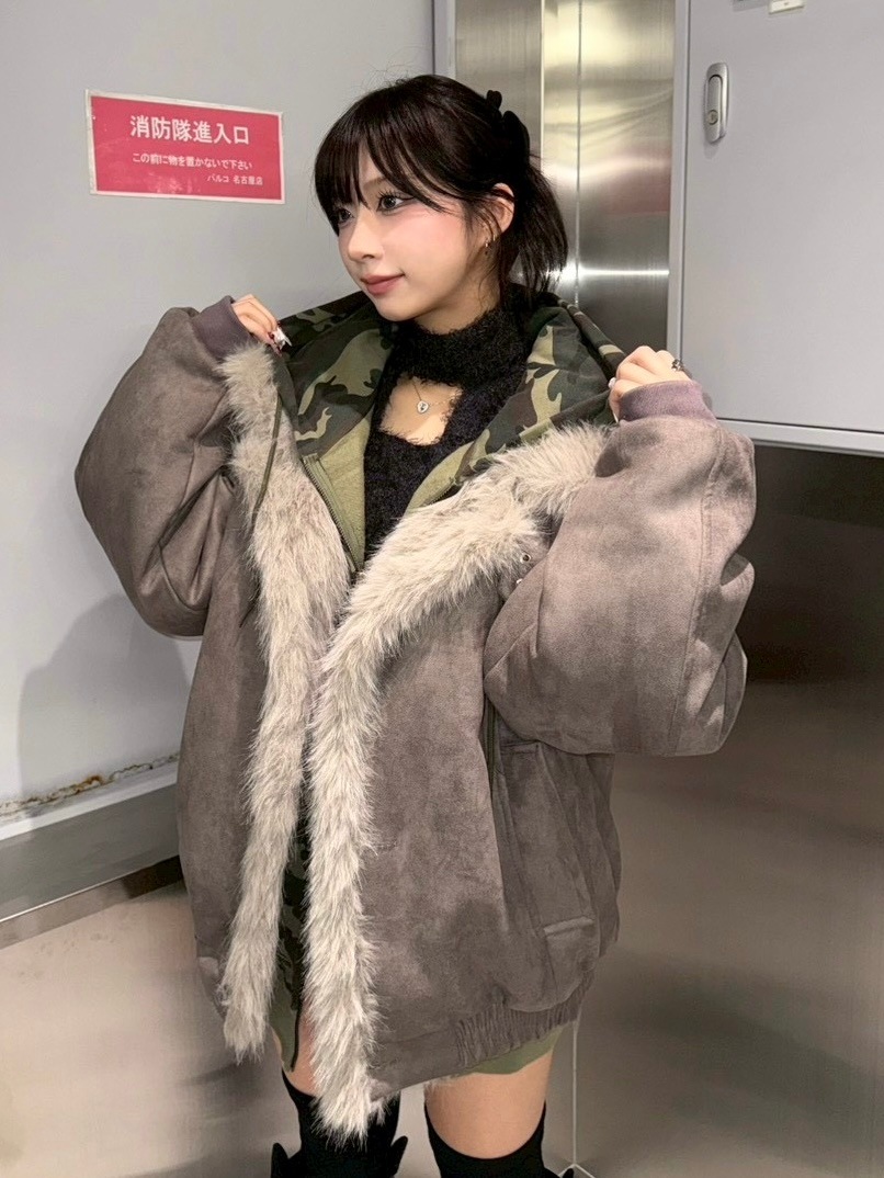 受注制【nmtc +】mouton fur jacket / 【エヌエムティーシープラス】ムートンファージャケット (2color)