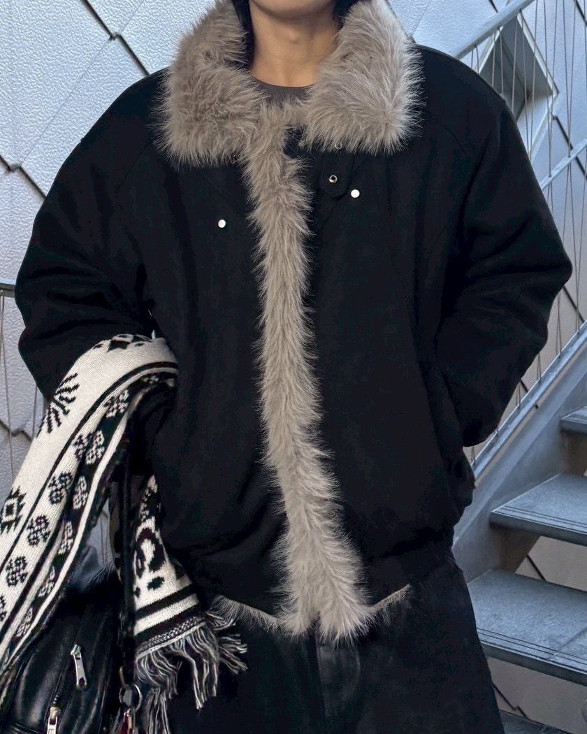 受注制【nmtc +】mouton fur jacket / 【エヌエムティーシープラス】ムートンファージャケット (2color)