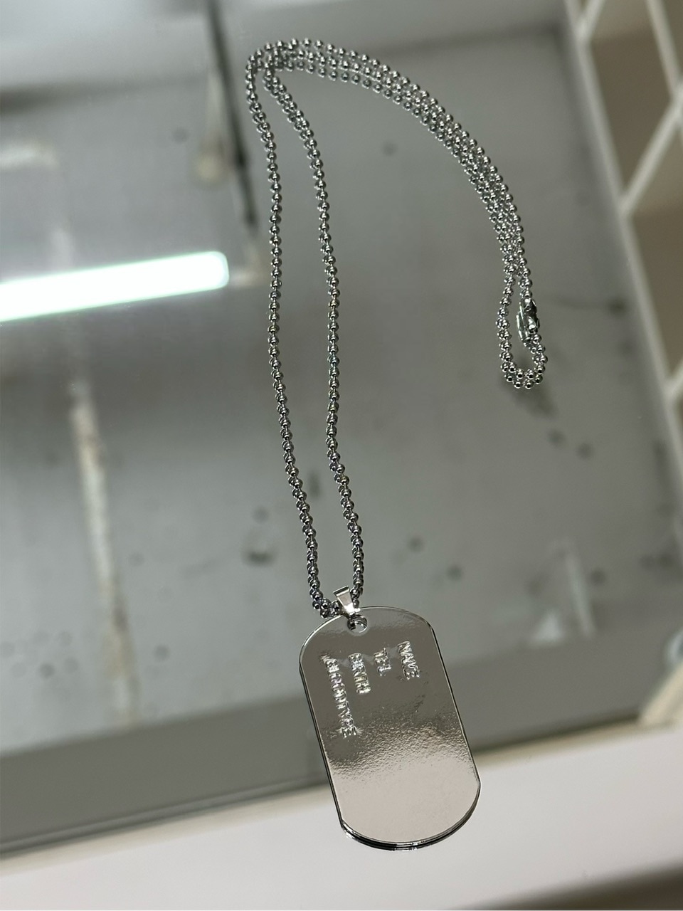大阪店WEB限定【Chikashitsu +】dog tag necklace | OUR BRAND