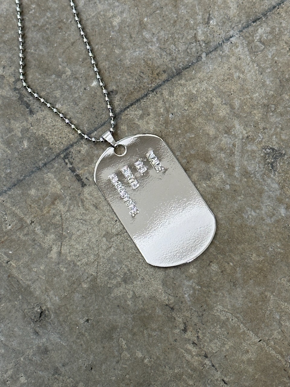 首飾り 大阪店WEB限定【Chikashitsu +】dog tag necklace | OUR BRAND