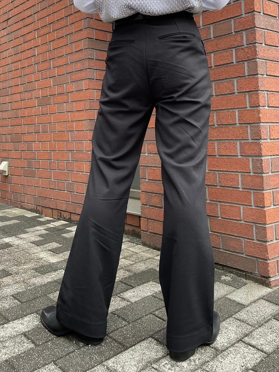 受注制【Chikashitsu +】set up design slacks (2color) | OUR BRAND