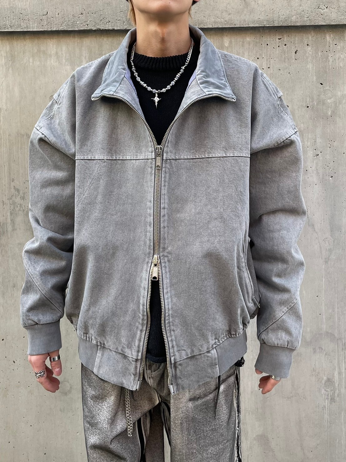 受注制【nmtc +】pigment flight jacket (2color)