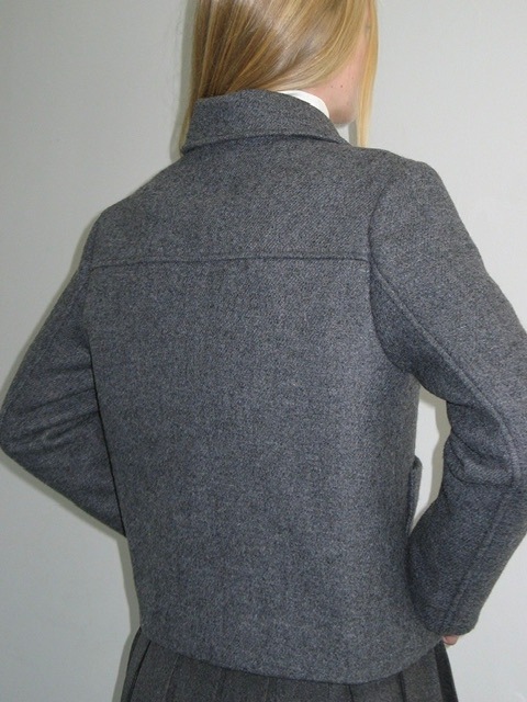 ジャケット・アウター CRANK Studded Wool Short Coat Gray CRANK Studded Wool Short Coat Gray STUD WOOL SHORT COAT_NAVY