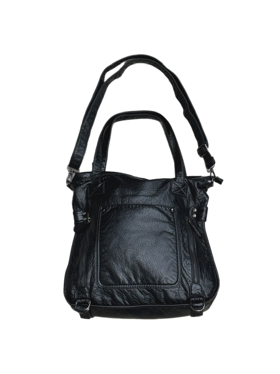 【チカ】 受注制【Chikashitsu +】antique like eco leather tote bag