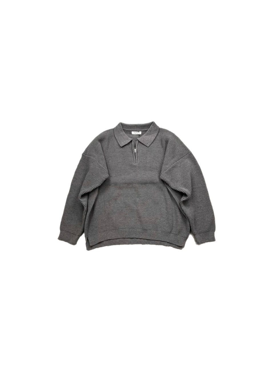 受注制【Chikashitsu +】half zip knit polo (5color)