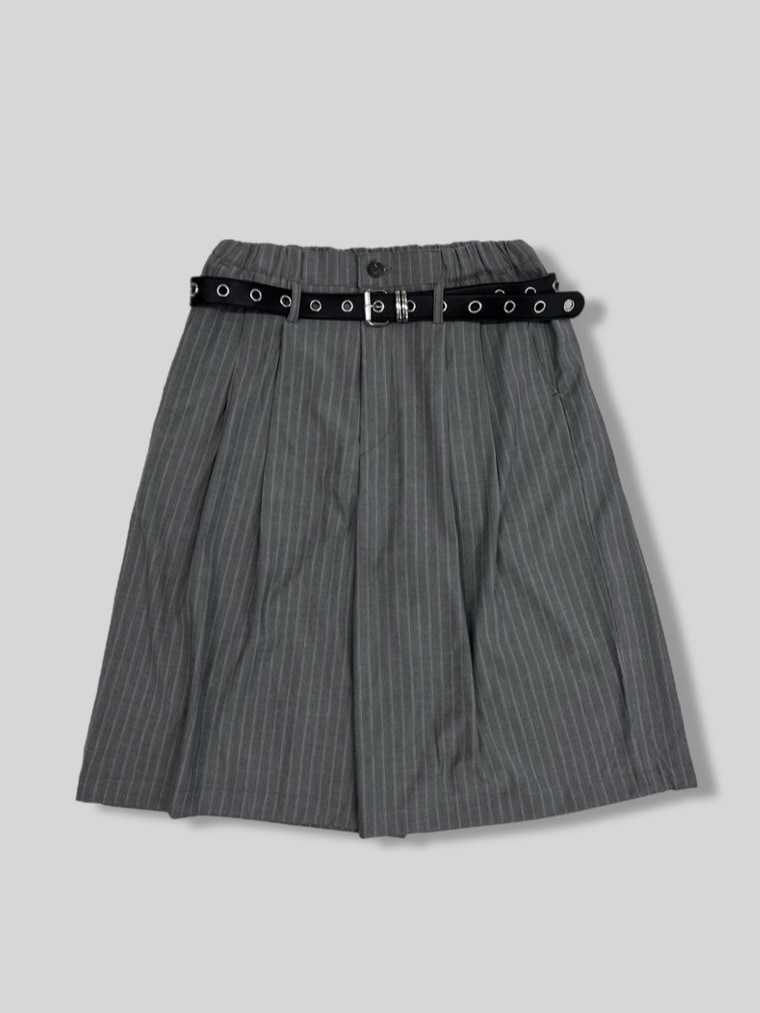 東京店WEB限定受注制【Chikashitsu +】stripe bermuda pants