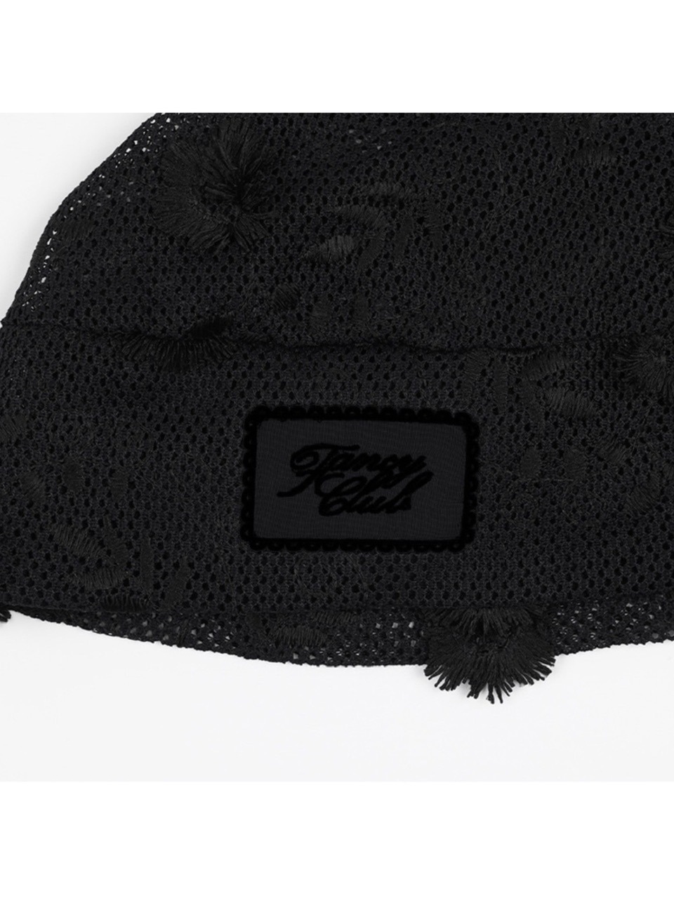 【FANCY CLUB】Lace Ribbon Shirring Beanie / 【ファンシークラブ】レースリボンシャーリングニット帽子