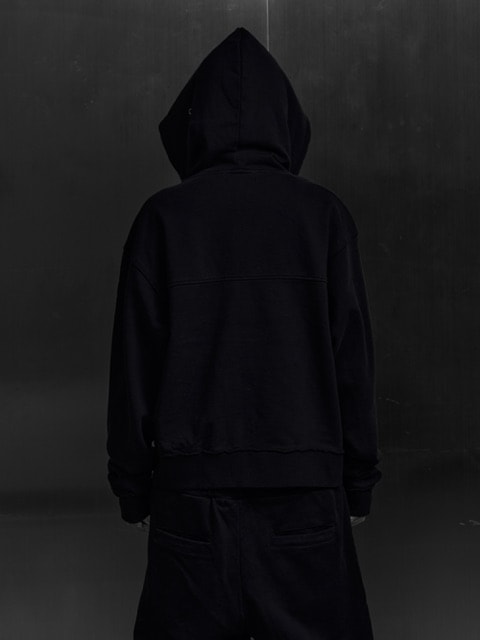 Rosen Kreuz】EYELET EDGE Set-Up ZIP-UP HOODIE | OUR BRAND,Rosen