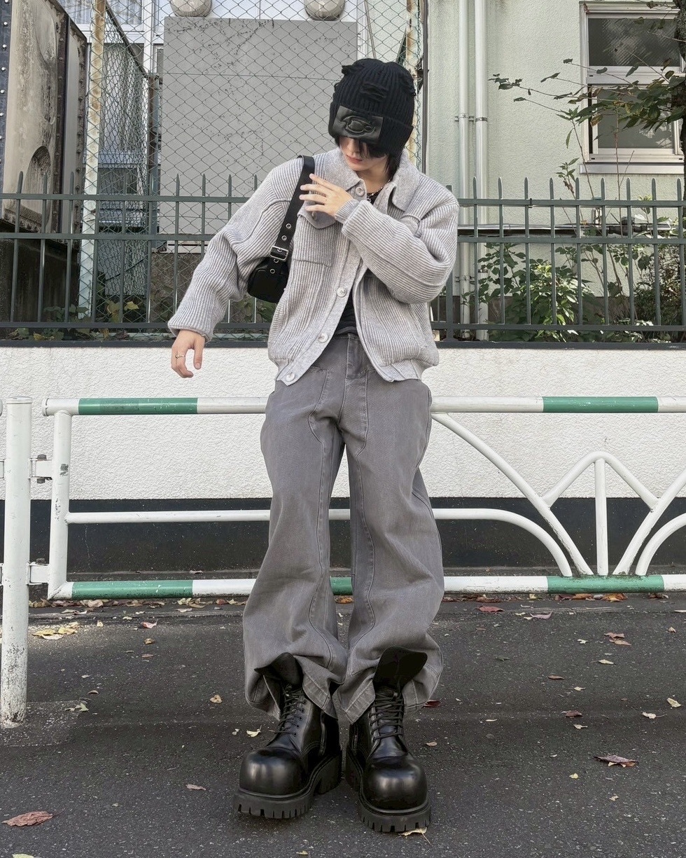 受注制【nmtc +】wool padding knit blouson / 【エヌエムティーシープラス】ウールパディングニットブルゾン (3color)