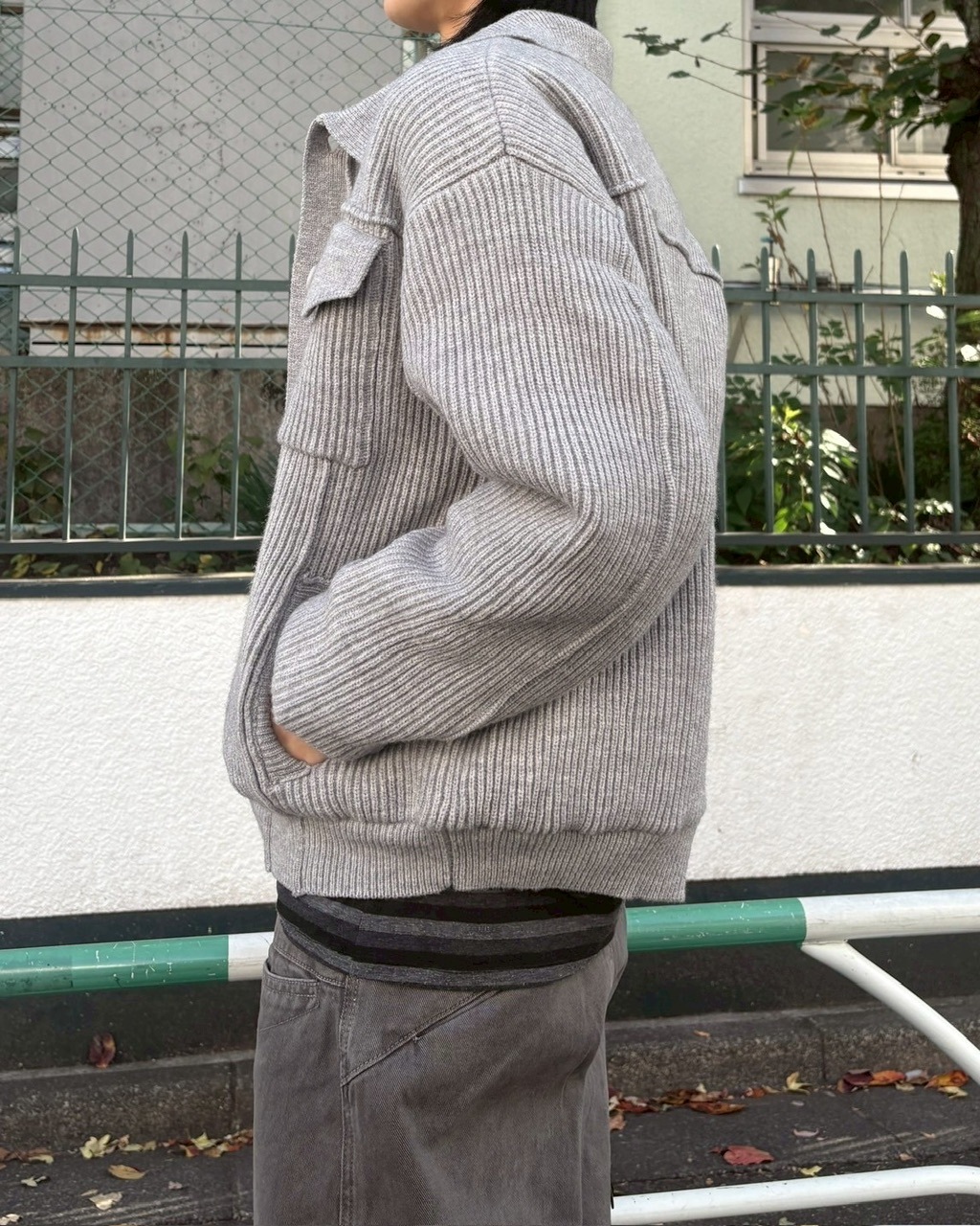 受注制【nmtc +】wool padding knit blouson / 【エヌエムティーシープラス】ウールパディングニットブルゾン (3color)