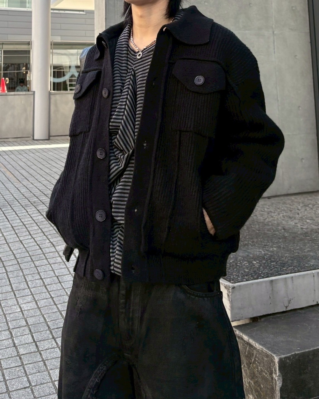 受注制【nmtc +】wool padding knit blouson / 【エヌエムティーシープラス】ウールパディングニットブルゾン (3color)