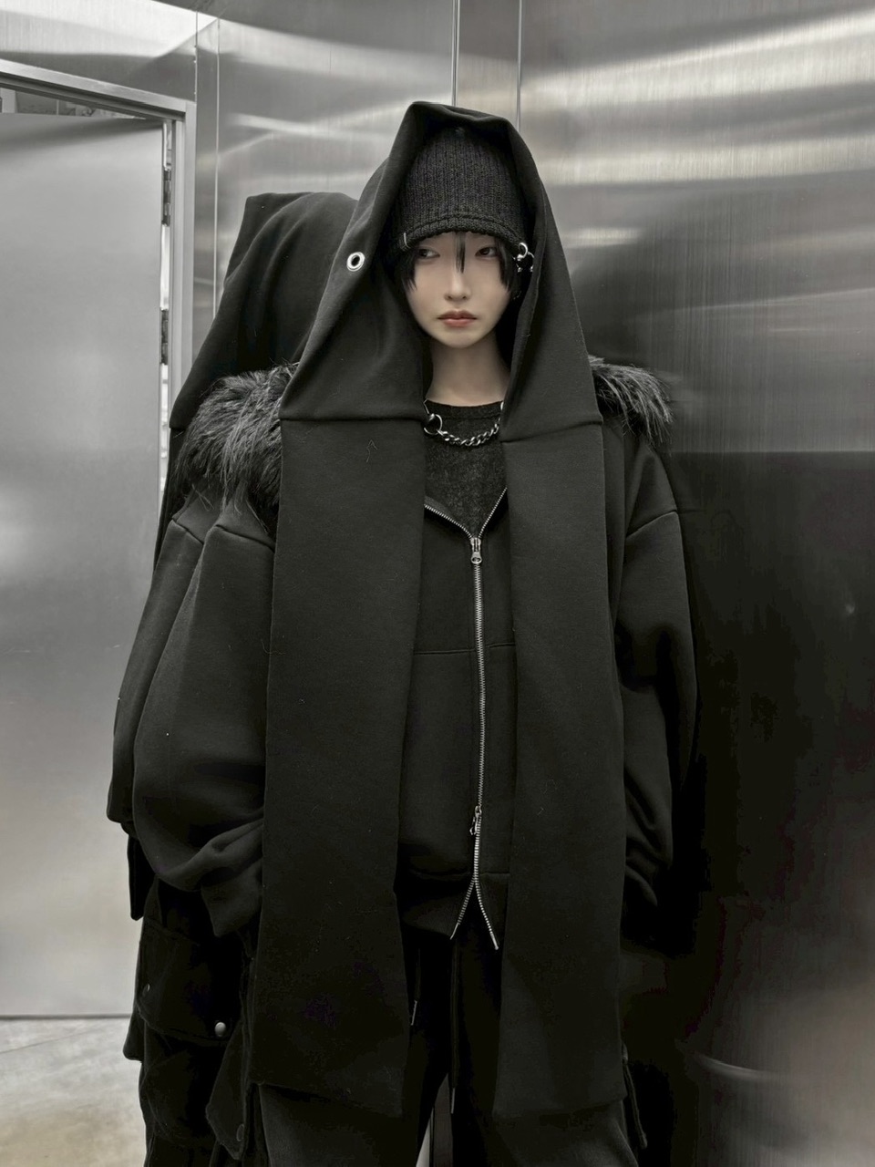 受注制【nmtc +】sweat eyelet balaclava