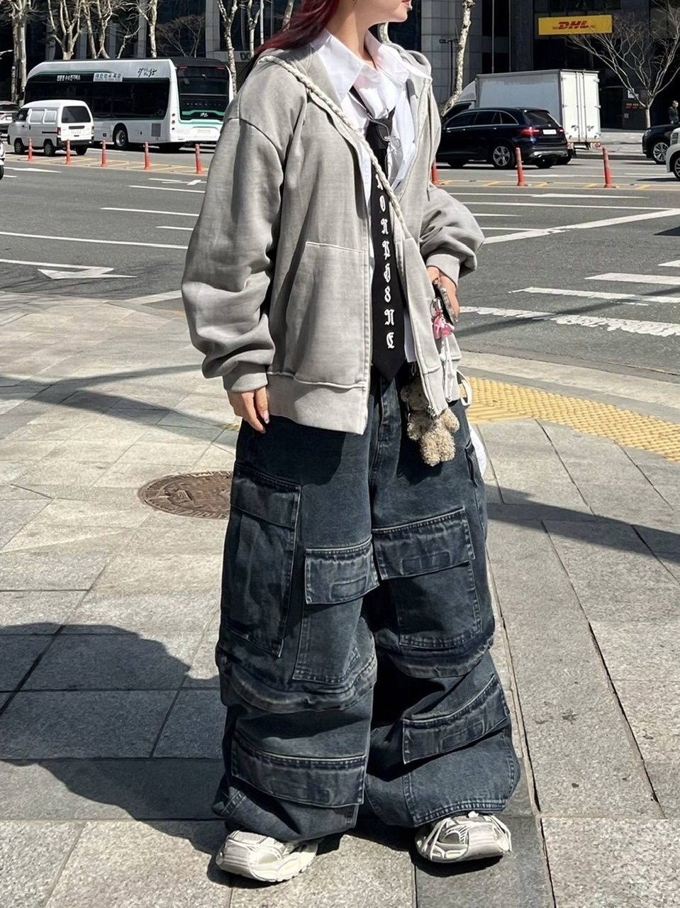 受注制【XU DOG】pocket cargo denim pants 3