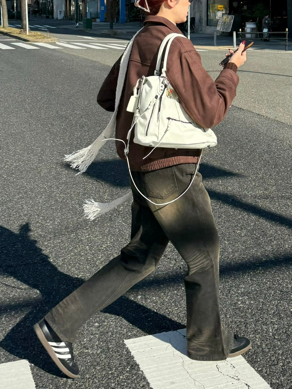 受注制【Chikashitsu +】multi pocket eco leather big bag