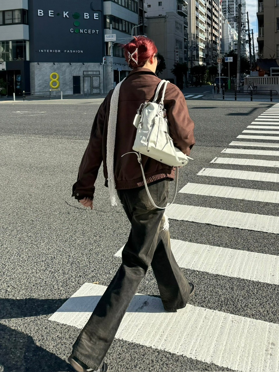受注制【Chikashitsu +】multi pocket eco leather big bag