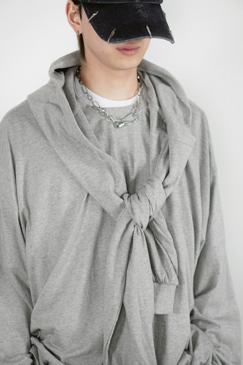 受注制【Chikashitsu +】layered oversized long sleeve (2color