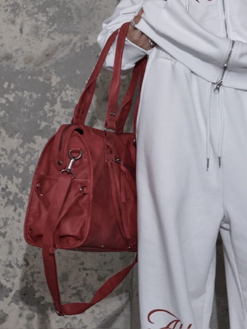 FANCY CLUB】BELTED WASHING LEATHER BAG / 【ファンシークラブ