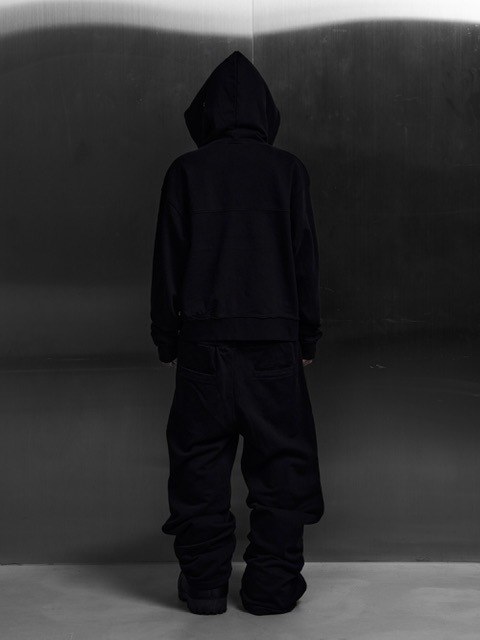 【Rosen Kreuz】EYELET EDGE Set-Up LAYERED SWEAT PANTS