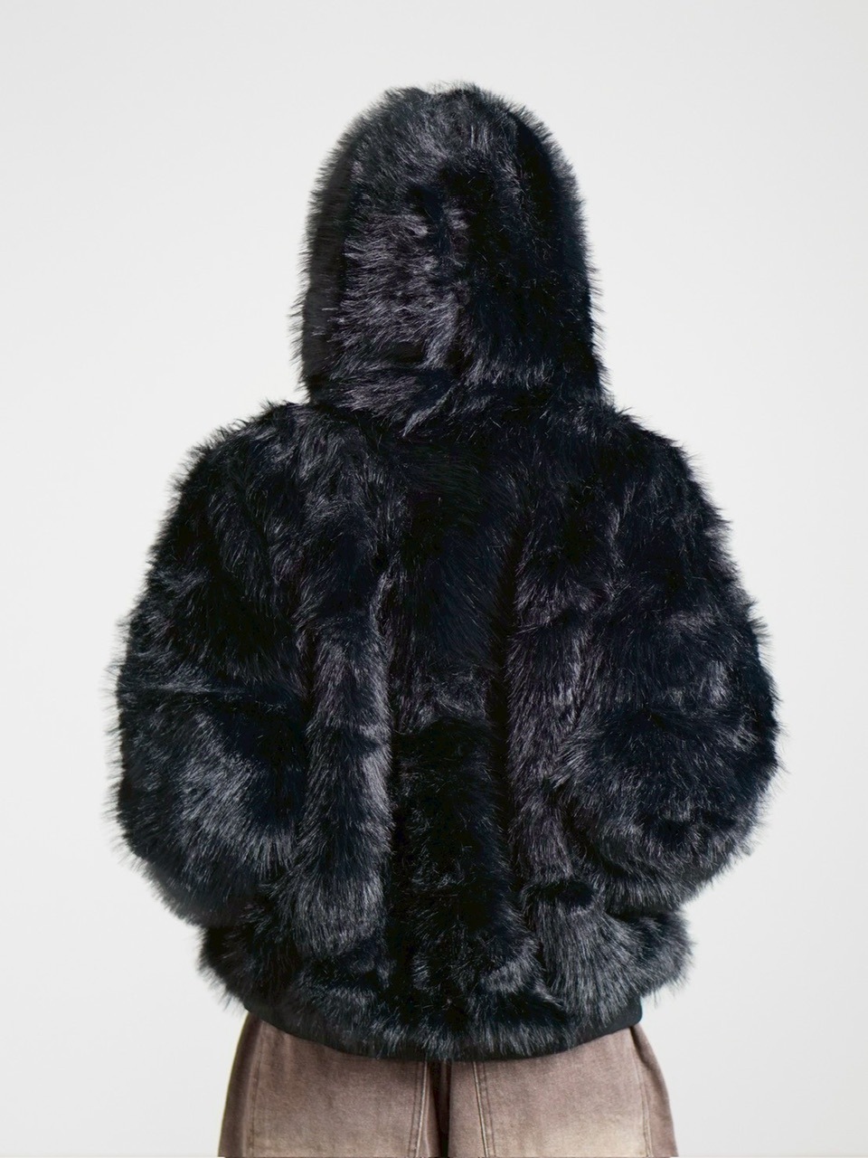 受注制【Chikashitsu +】oversized hooded fur blouson / 【チカシツプラス】オーバーサイズフーデッドファーブルゾン (4color)