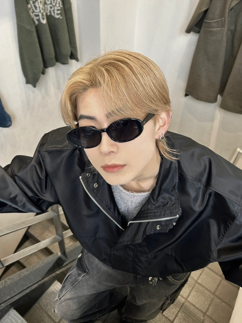 Chikashitsu +】round bold color sunglasses (4color) | OUR BRAND