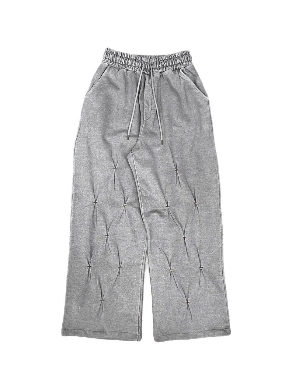 受注制【Chikashitsu +】stitch design sweat pants (3color