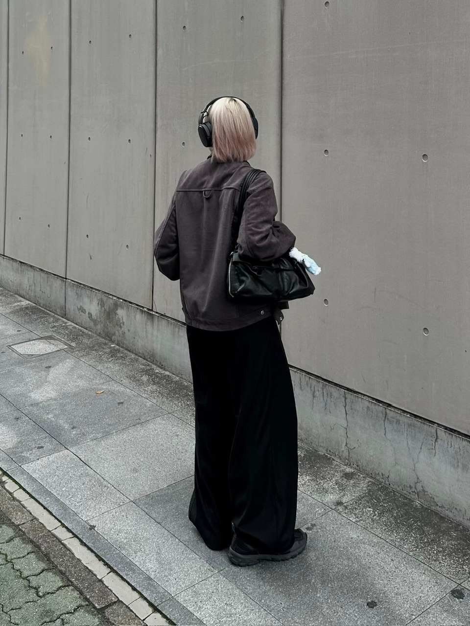 受注制【Chikashitsu +】fake suede zipper blouson (3color