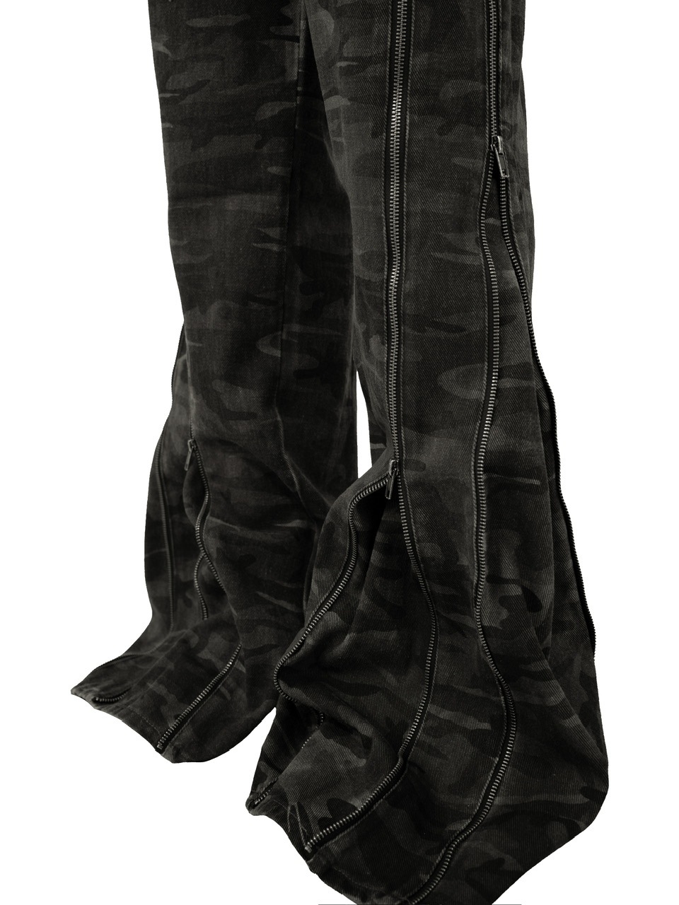 ROSEN KREUZ ブラックワイドパンツ サイズ3 Rosen Kreuz】double sack press wide pants | OUR BRAND,Rosen