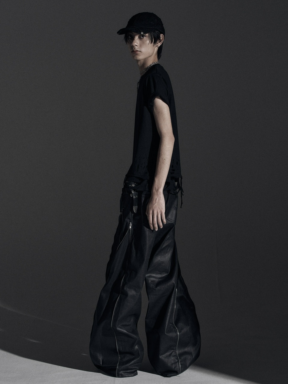 Rosen Kreuz】side zip belt flare pants | OUR BRAND,Rosen