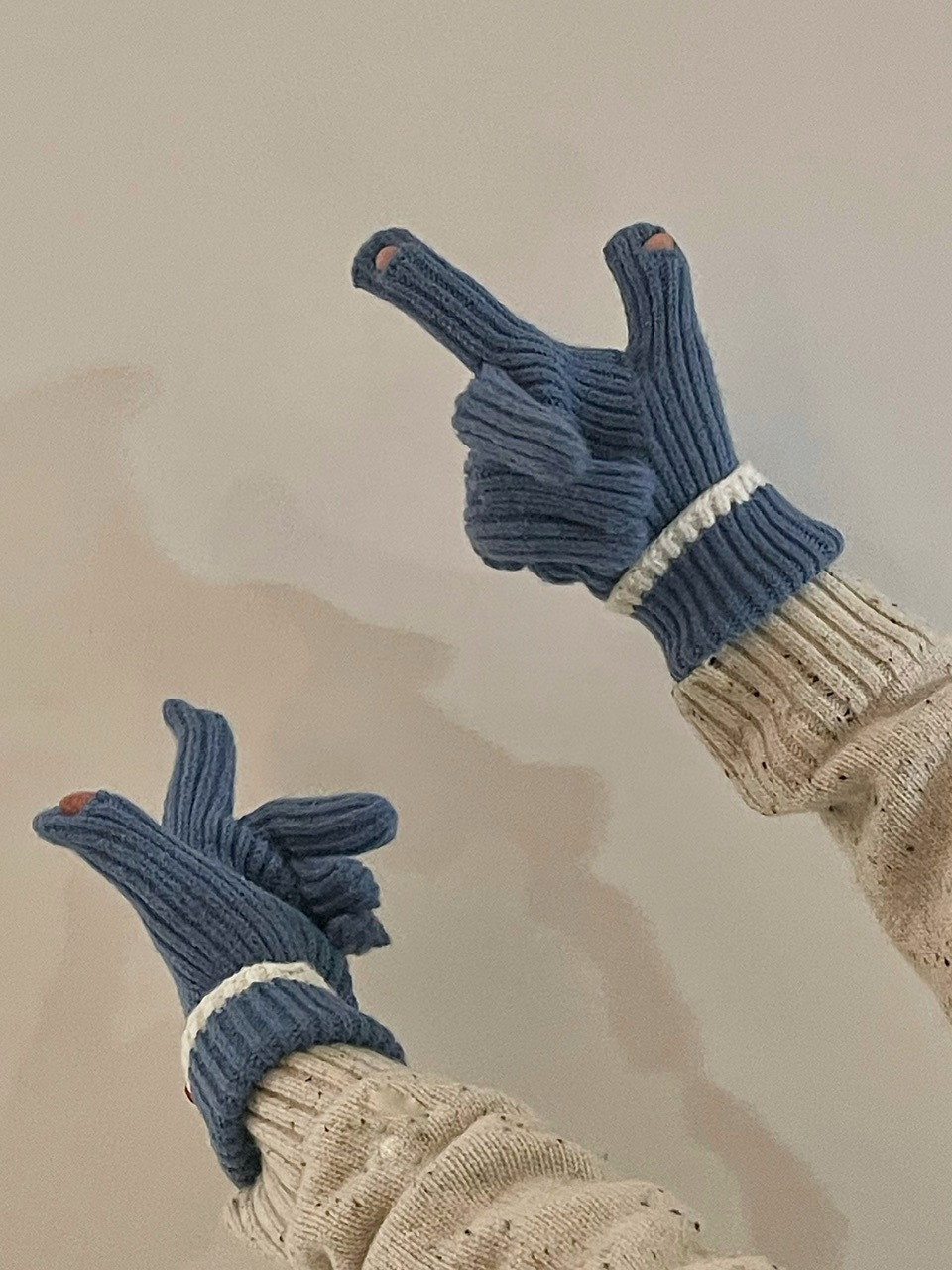 受注制【Chikashitsu +】bi-color hand warmer (5color)