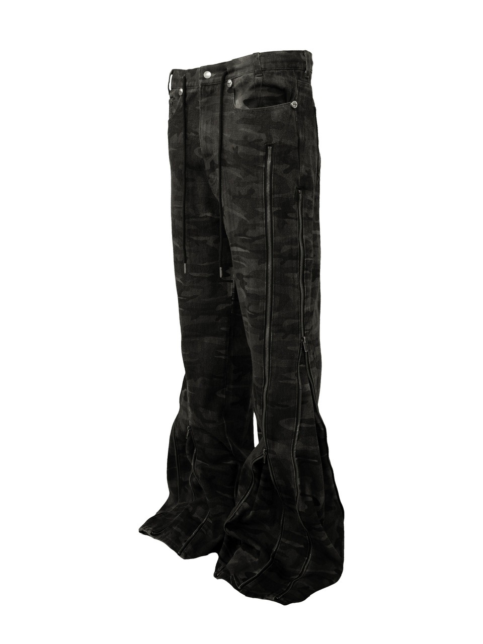Rosen Kreuz】ZIP WIDE BAGGY PANTS | OUR BRAND,Rosen Kreuz