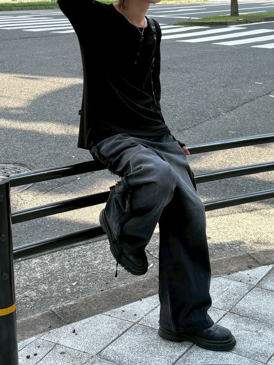 Ka na ta henry cut saw 長袖 サイズ1 ヘンリーネック 大阪店WEB限定【Chikashitsu +】layered henry neck long sleeve