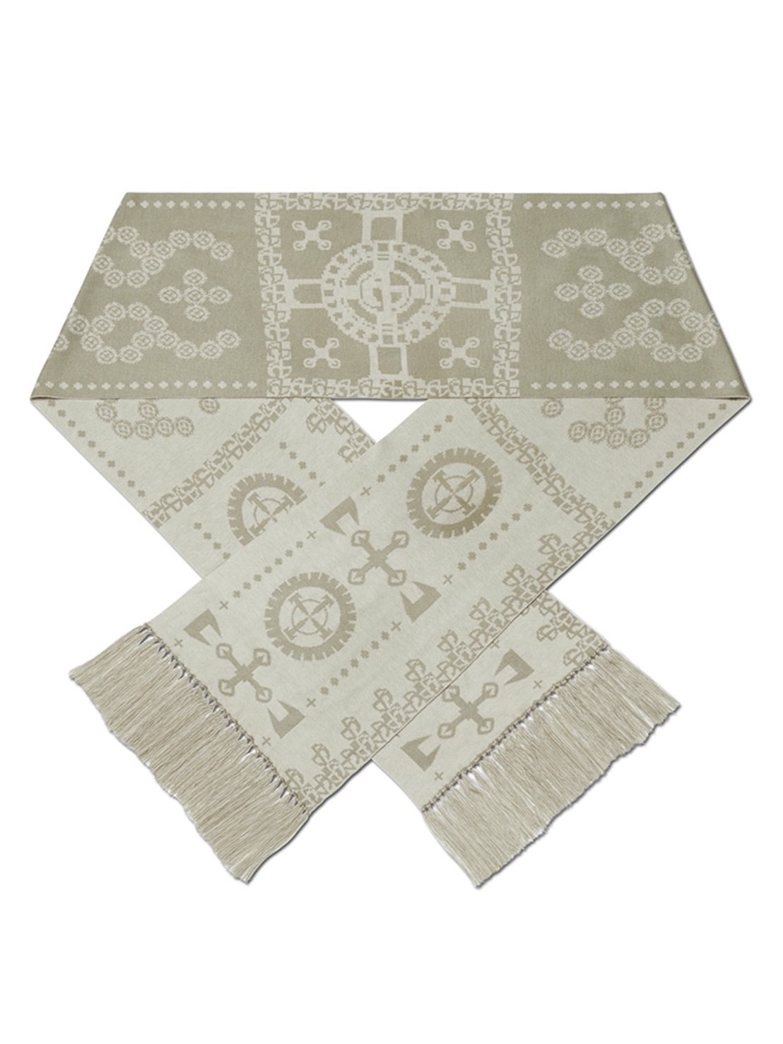 【NOMANUAL】GEAR PATTERN JACQUARD MUFFLER