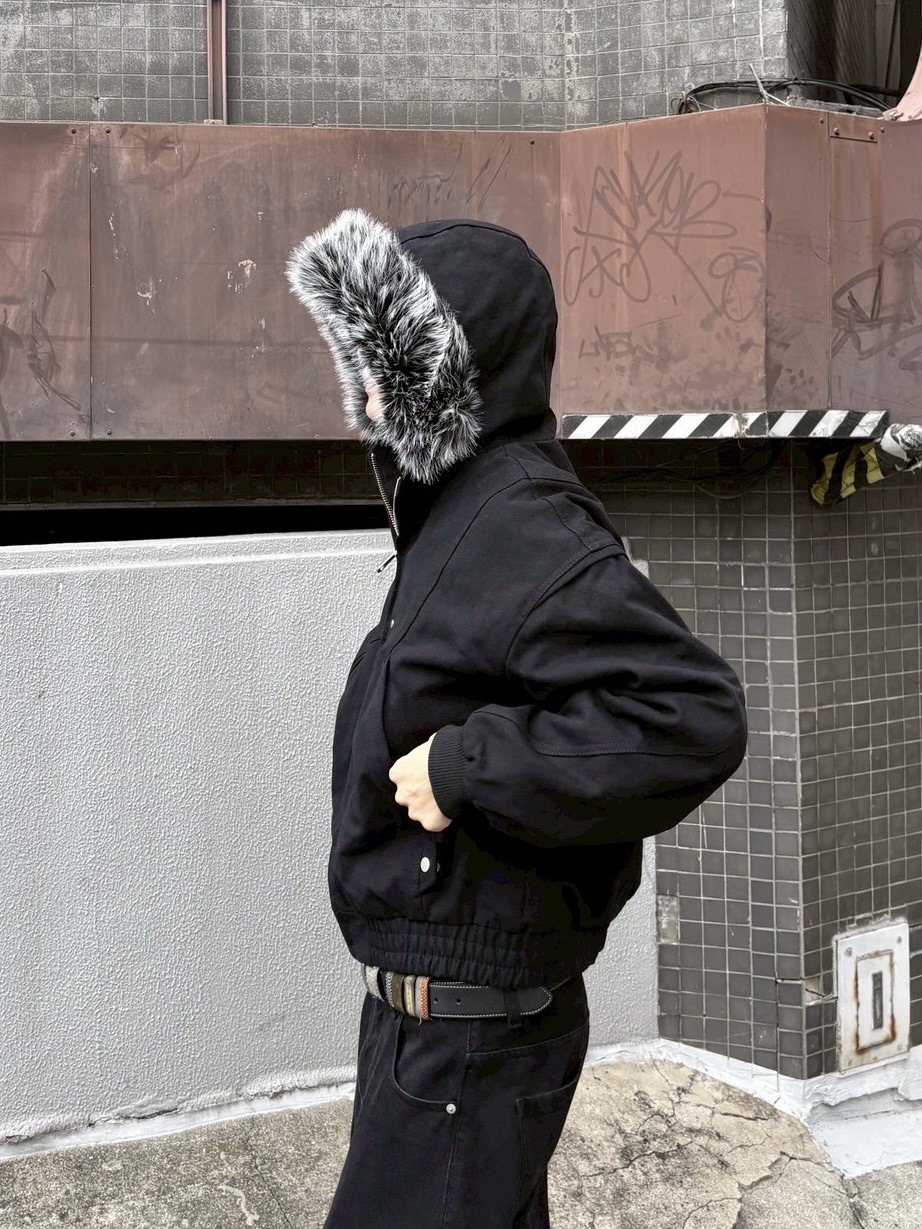 youll】cropped fur hooded blouson | OUR BRAND,youll | PRESSING WEB