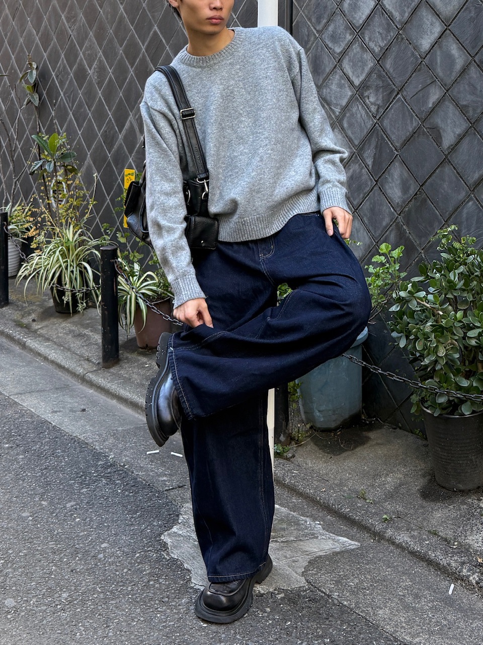 東京店WEB限定受注制【Chikashitsu +】balloon wide denim pants / 【チカシツプラス】バルーンワイドデニムパンツ (2color)