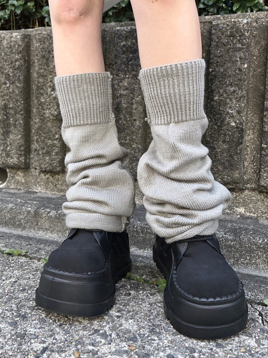 受注制【Never mind the XU】flare leg warmer (4color) / 【ネバー