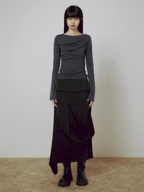 Tシャツ・カットソー FLARE UP Backless Drape Long Sleeve 5BMM039 FLAREUP】Backless Drape Long Sleeve | OUR BRAND,FLAREUP