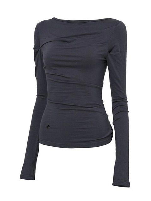 ●FLARE UP● Backless Drape Long Sleeve FL130Charcoal FL-130 FLAREUP】Backless Drape Long Sleeve | OUR BRAND,FLAREUP