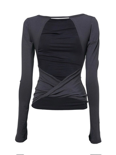 FLAREUP】Backless Drape Long Sleeve | OUR BRAND,FLAREUP