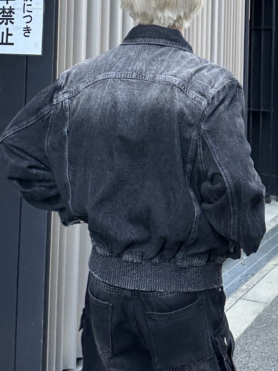 大阪店WEB限定受注制【Chikashitsu +】vintage wash cropped