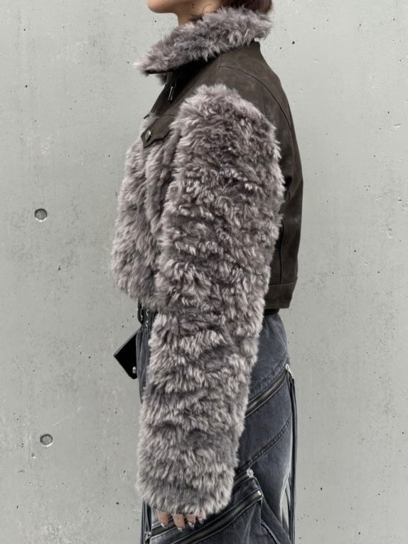 Never mind the XU】suede fur jacket (2color) | OUR BRAND,Never