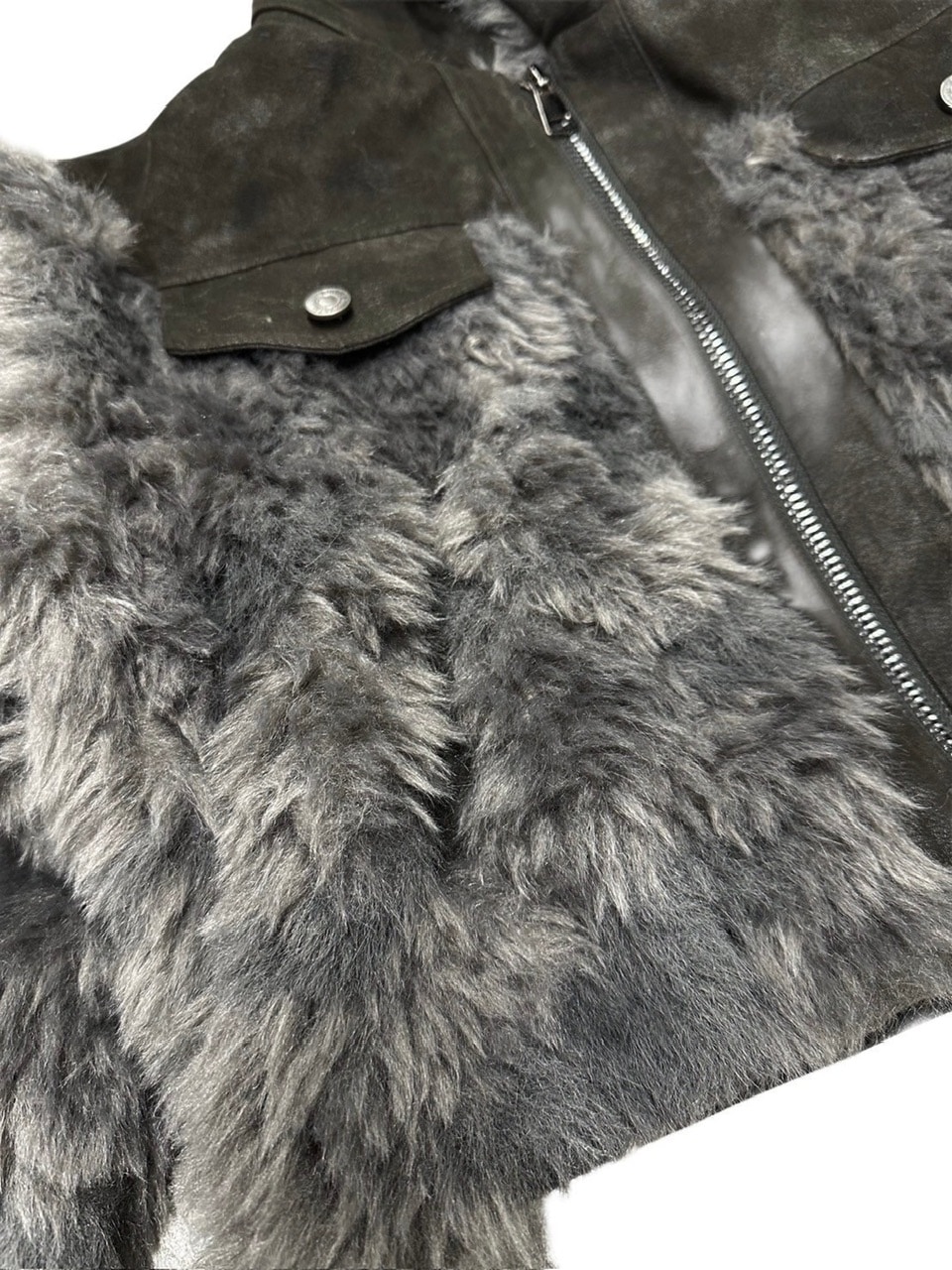 【Never mind the XU】suede fur jacket (2color)