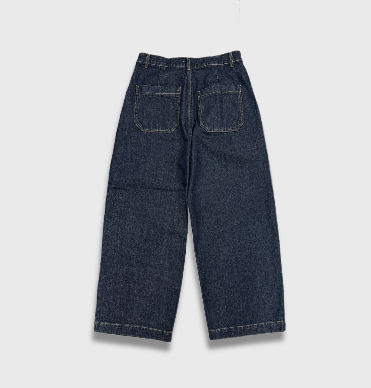 東京店WEB限定受注制【Chikashitsu +】Loose fit one tuck denim