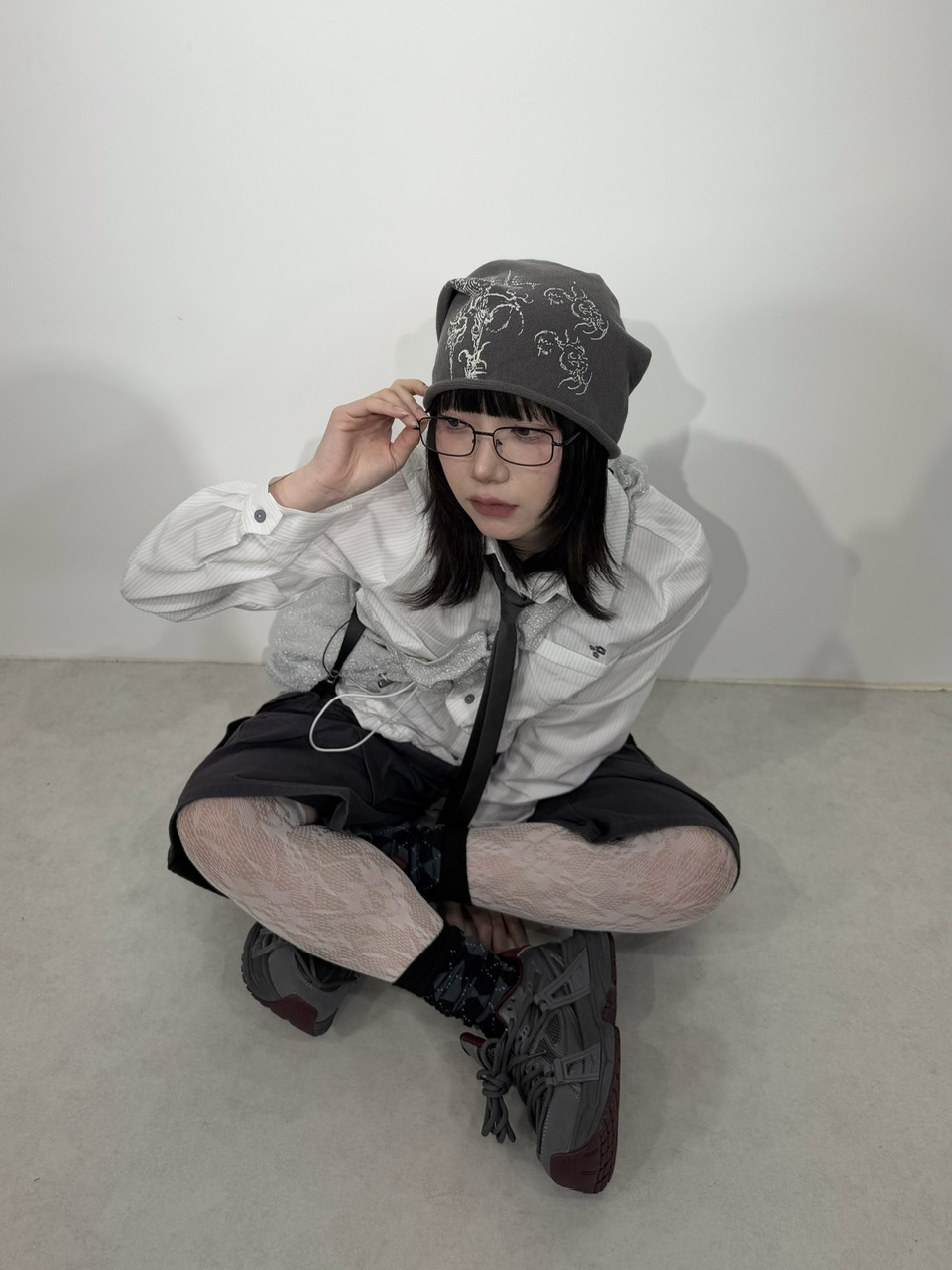 受注制【Nerd out XU】Chaos design beanie (2color) | OUR BRAND,Nerd