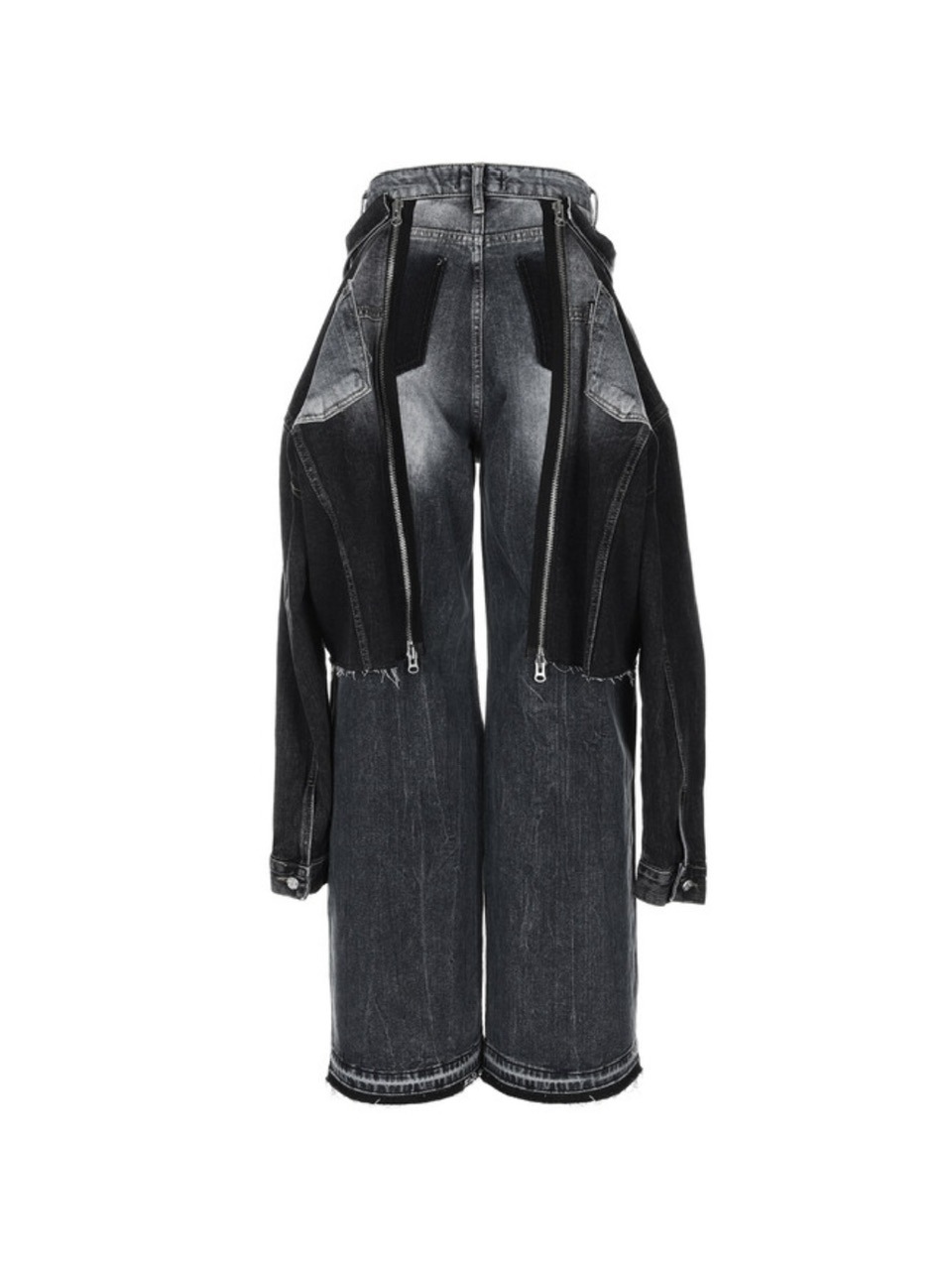 【SURGERY】24fw surgery hybrid set-up docked jeans BLACK SURGERY】hybrid set-up docked jeans / 【サージェリー