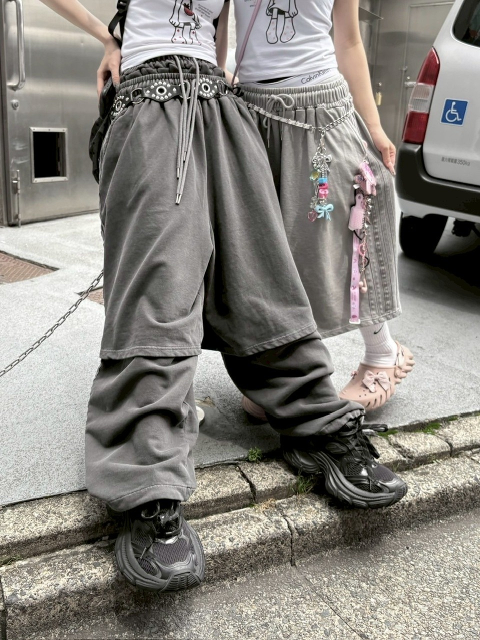 [SAINTPAIN]★25SS★CURVED PIGMENT SWEAT SHORTS★関税込 GX1000_SMS24_CutAndSew14Back.