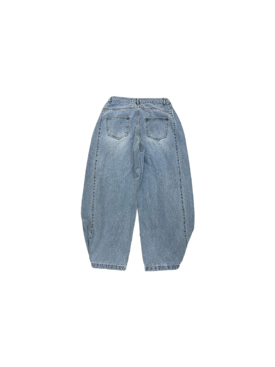 【Chikashitsu +】snap button denim pants (2color)