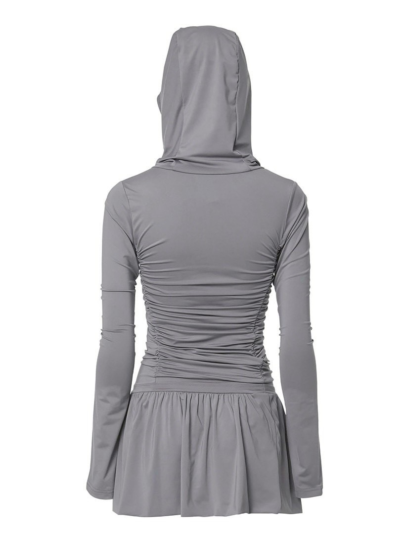 FLAREUP】Hooded High Neck Long Dress / 【フレアアップ】フード