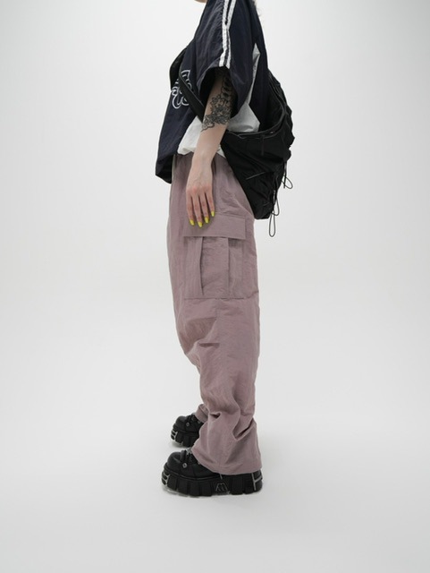 受注制【XU DOG】nylon cargo pants (3color)